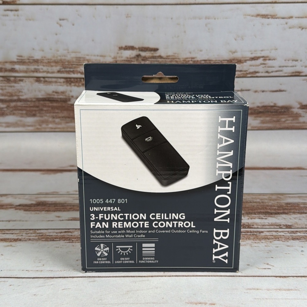 Hampton Bay Universal Ceiling Fan Remote Control 3 Speed Light Dimmer 1005447801